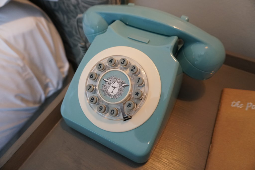 Painswick Hotel Telephone in guest room